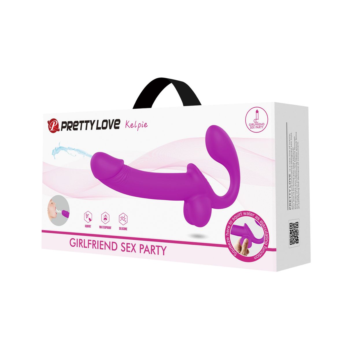 PRETTY LOVE - Dildo Sexual Kelpie Parejas Consolador Pegging Silicona con Squirt
