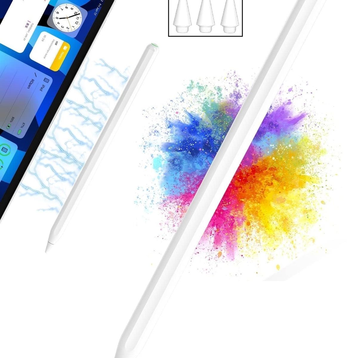 GENERICO - Lapiz generico pen stylus carga inalambrica para ipad pro air m4 m3 m2