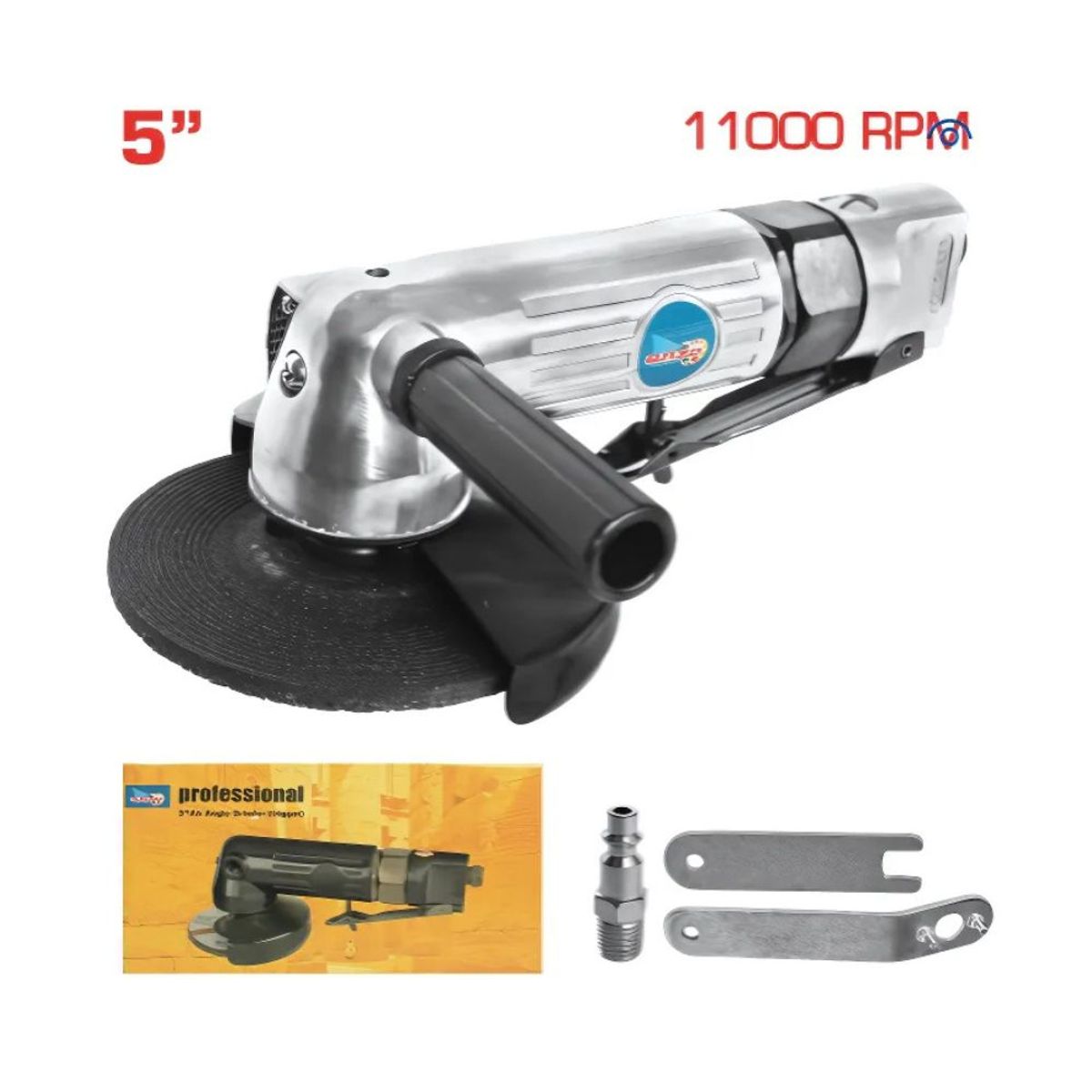 GENERICO - Amoladora Neumatica 14 DISCO 5PULG PRO