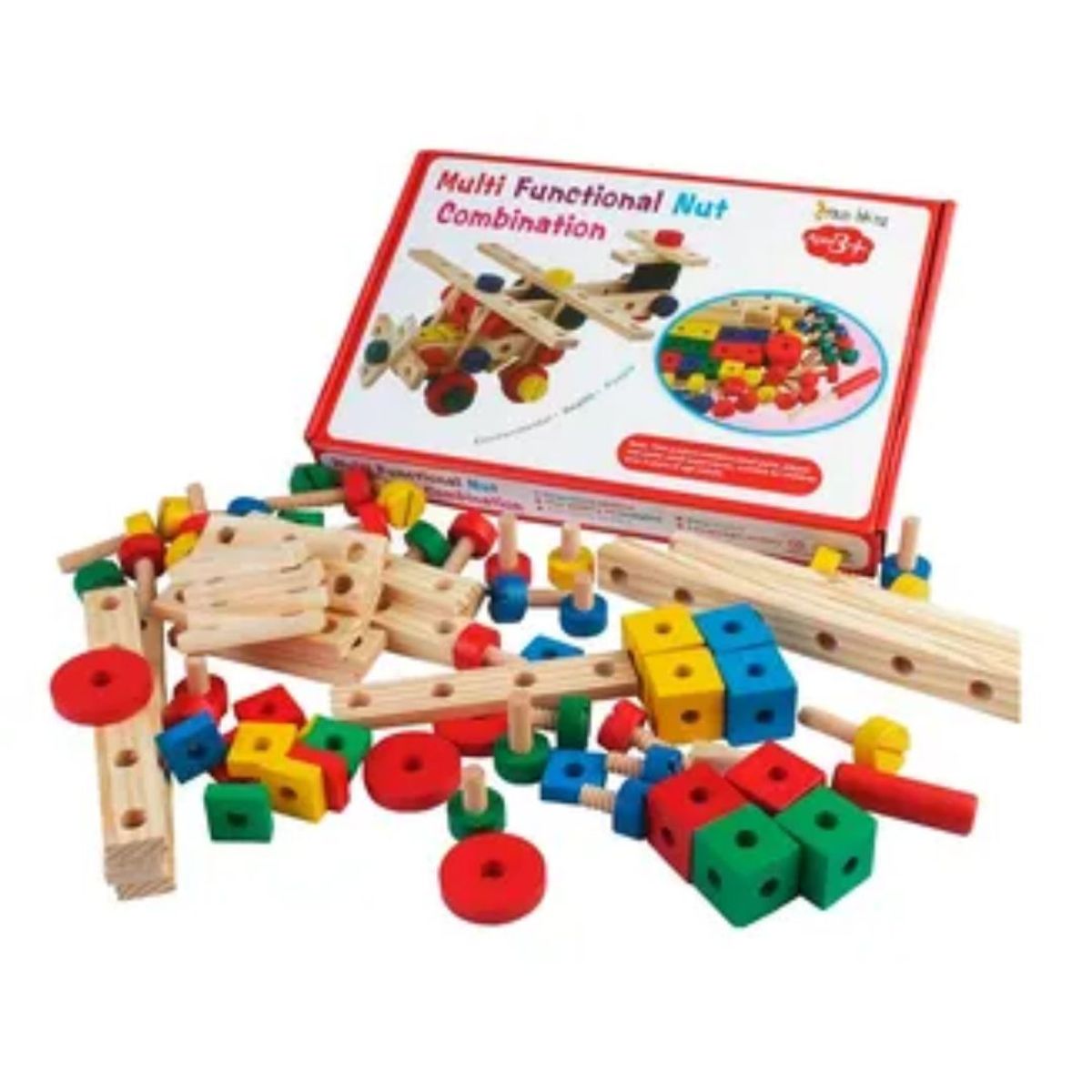 GENERICO - Mecano De Madera Con Tornillos