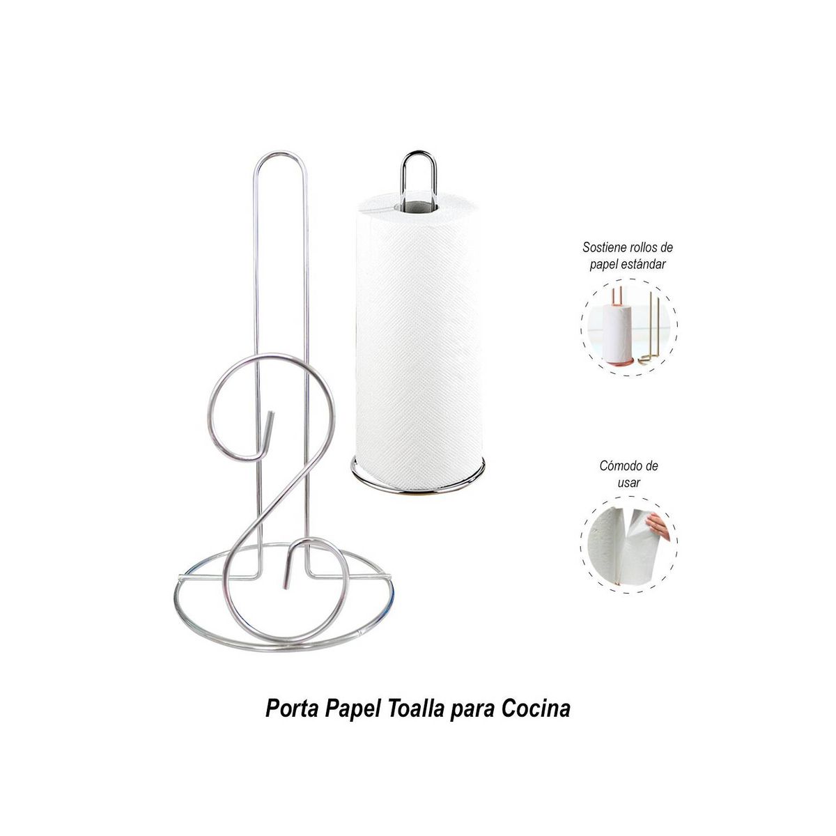 GENERICO - Porta Papel Toalla para Cocina