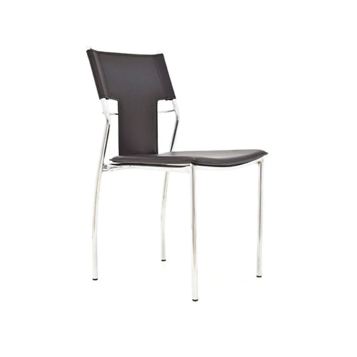 TU MESITA - Silla de Oficina Clásica Fiorentina Cromada color Negro TU MESITA