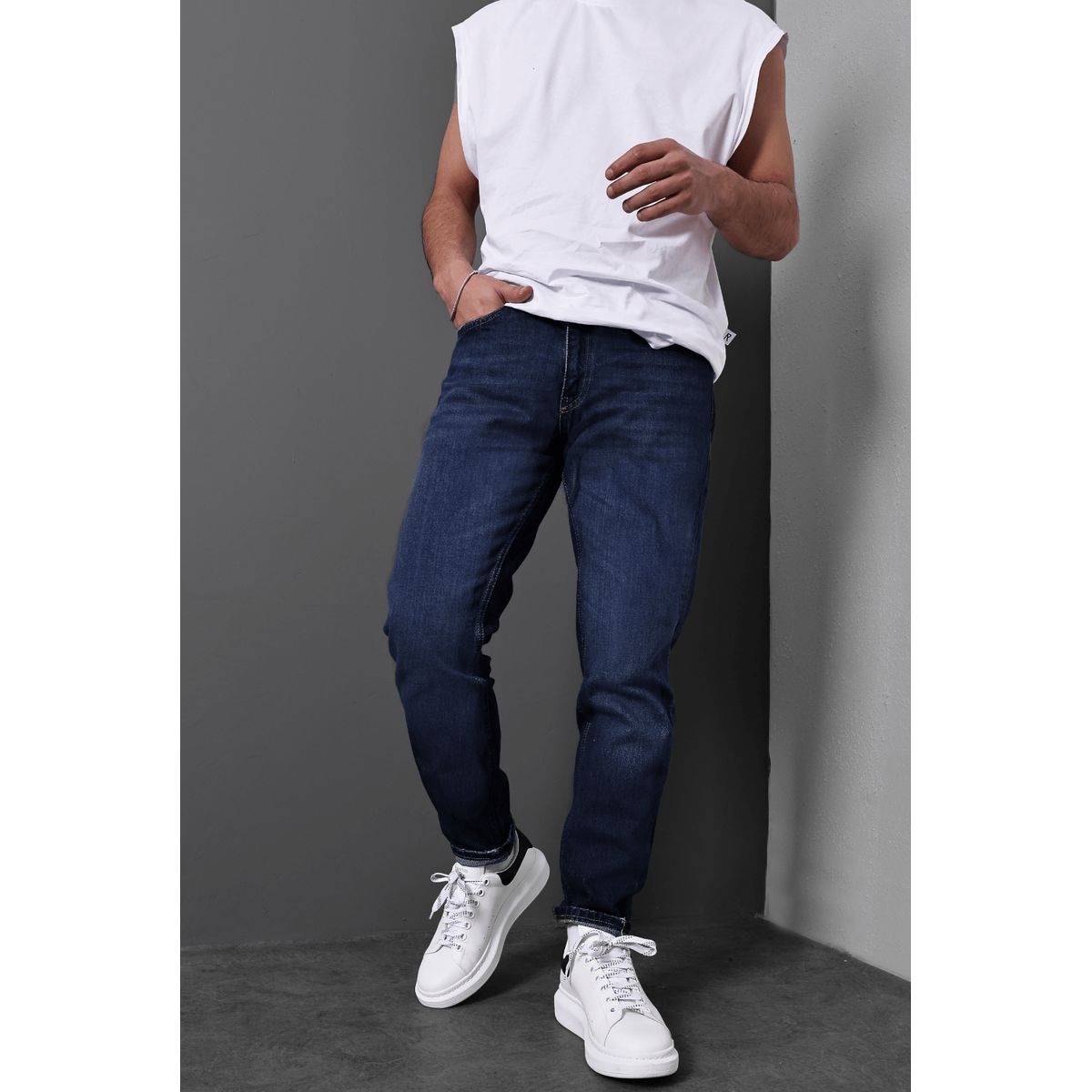 GENERICO - Pantalones Jeans Relaxed Hombre