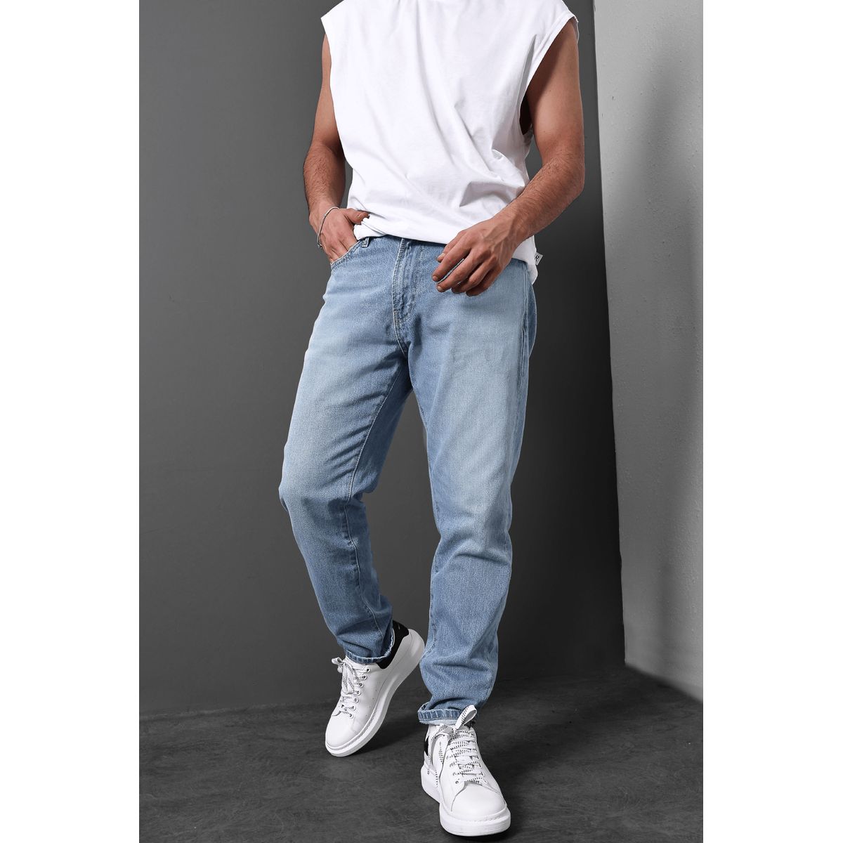GENERICO - Pantalones Jeans Relaxed Hombre