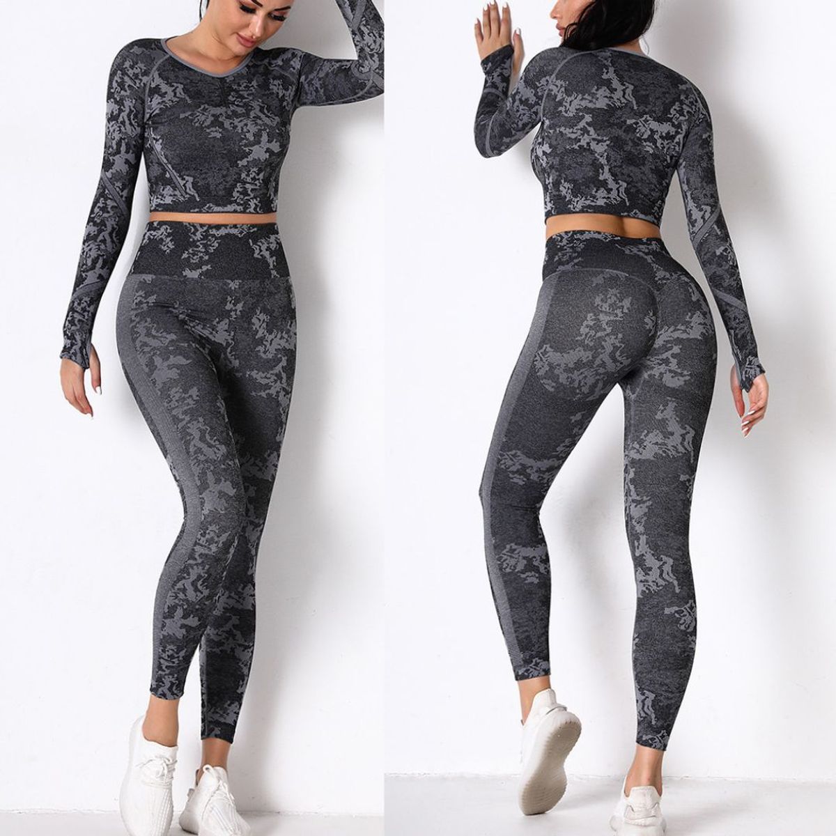 GENERICO - CONJUNTO DEPORTIVO YOGA CAMUFLADO