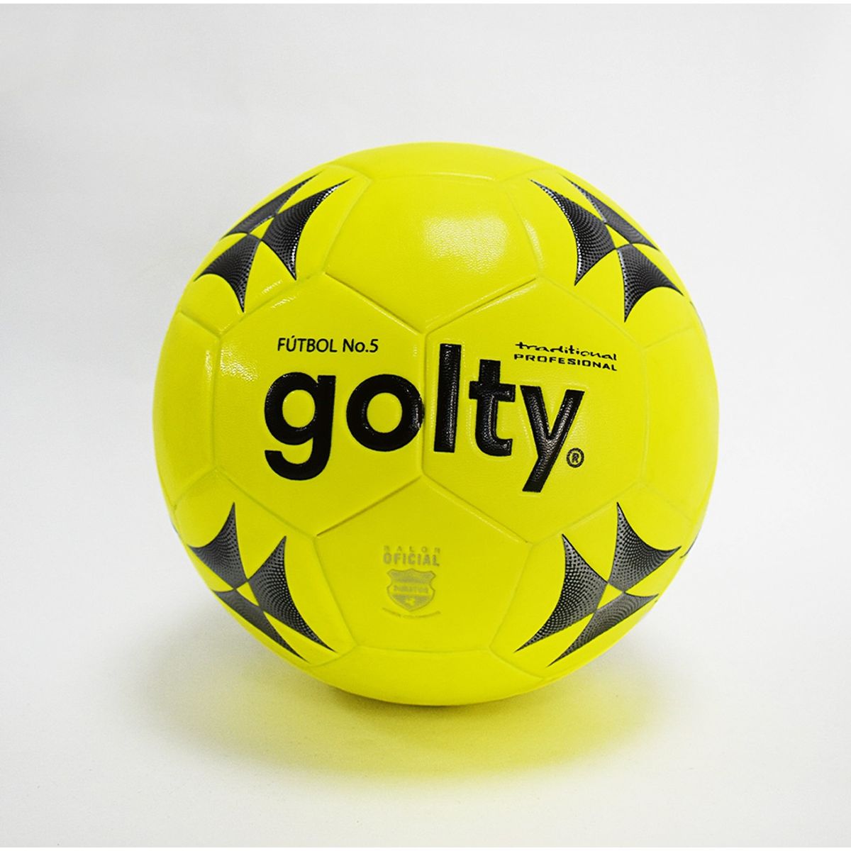 GOLTY - GOLTY PELOTA DE FUTBOL TRADITIONAL PU AMARILLO - TALLA 5