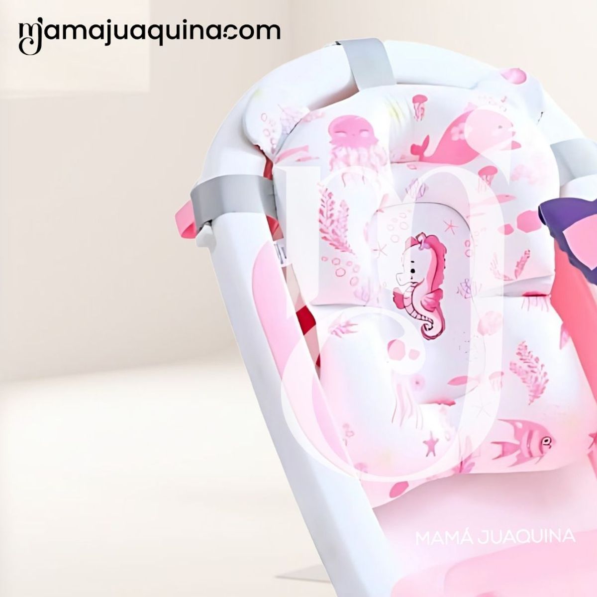 BABY - Bañera Plegable con Regadera «MEMO» Pink
