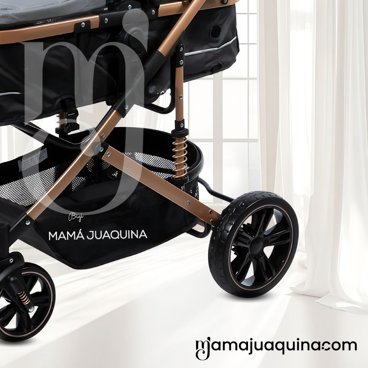 EBABY - Coche Cuna Moisés de Lujo «INFINITIVE GOLD» Gray