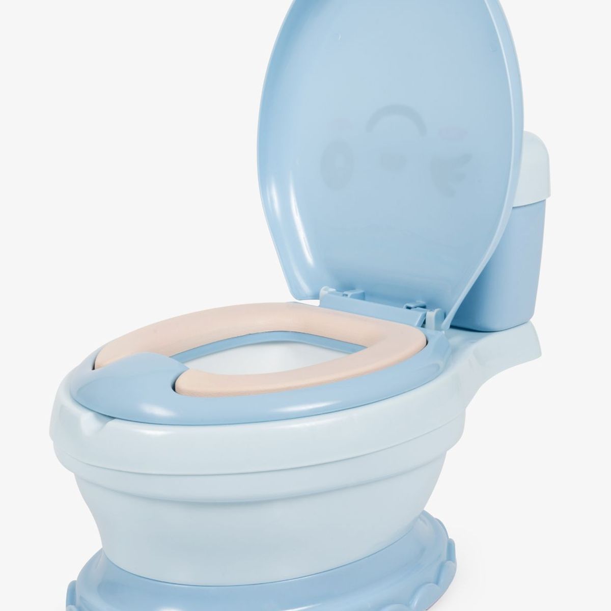 BABY HAPPY - BACIN MUSICAL CON LUCES ASIENTO SUAVE ERGONOMICO CELESTE