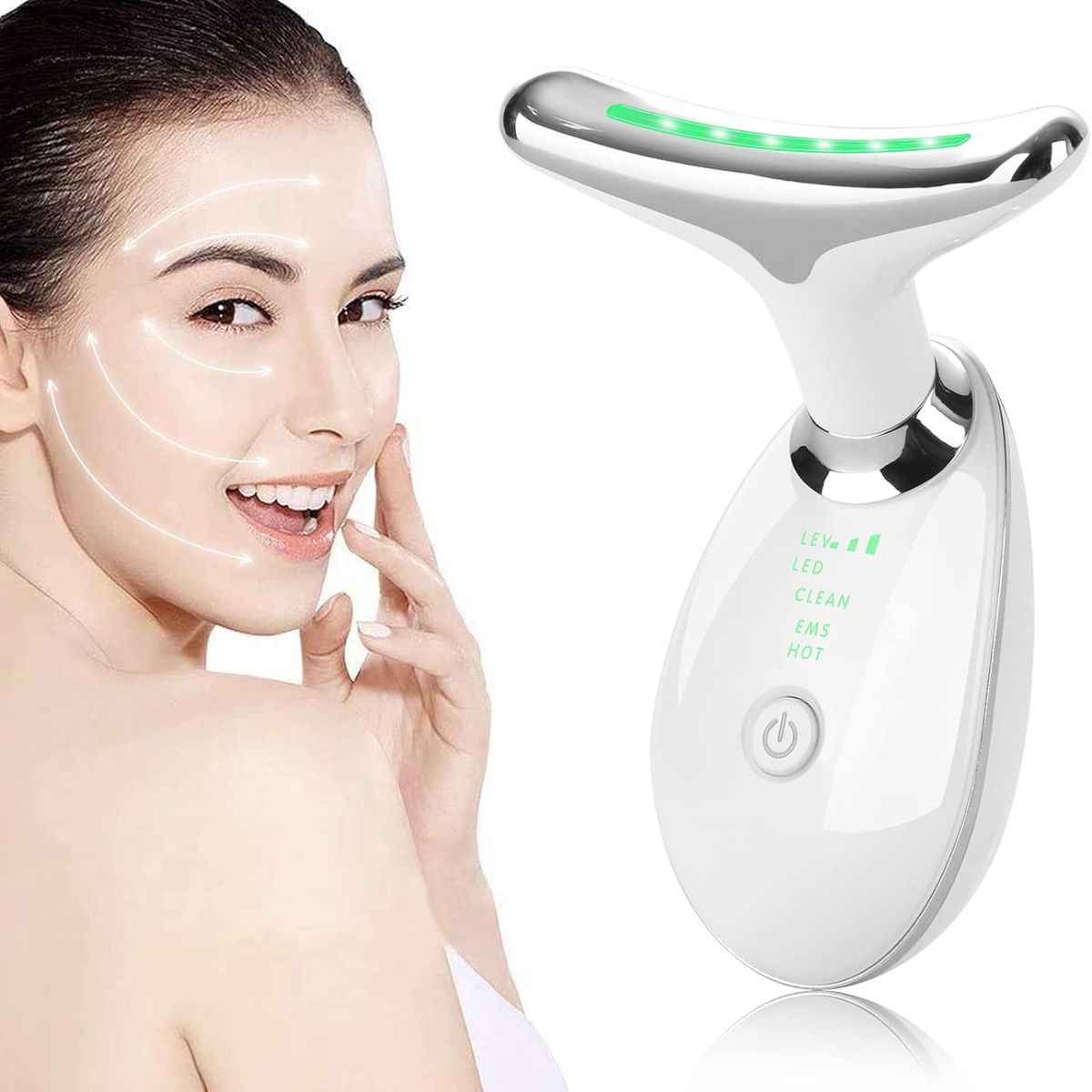 GENERICO - Masajeador Facial con Luz LED  Lifting Eléctrico para Cuello y Rostro