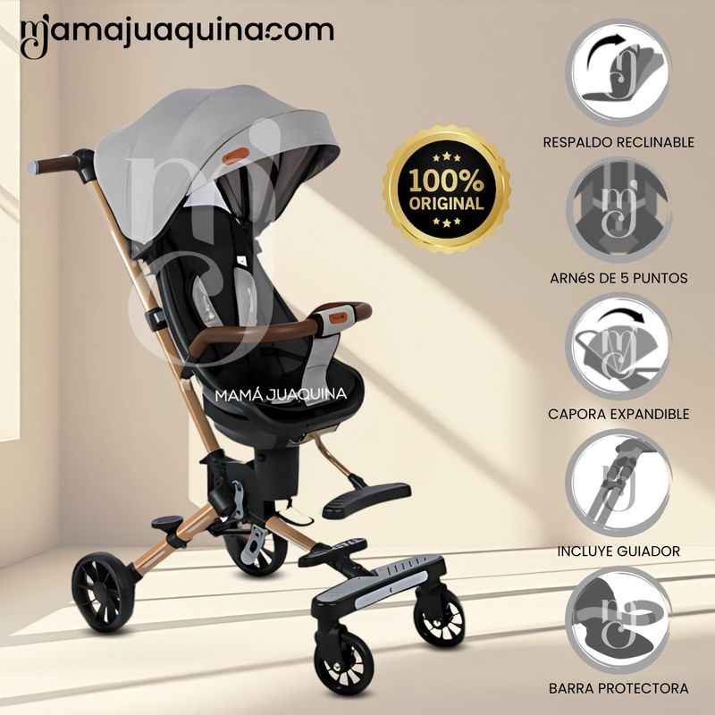 BABY - Coche Plegable «EASY RIDE II» Edición Limitada Gray
