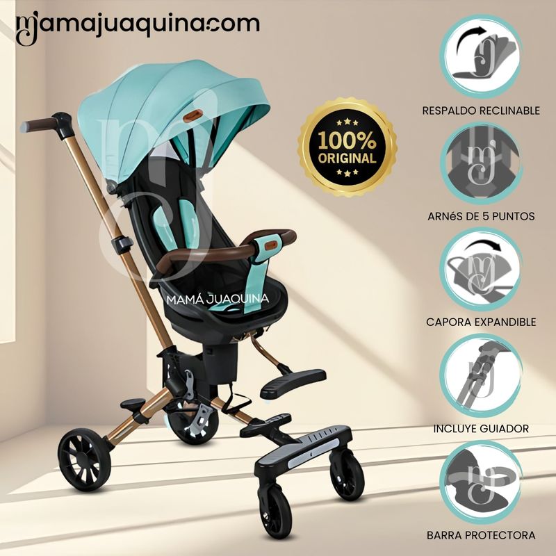 BABY - Coche Plegable «EASY RIDE II» Edición Limitada Light Blue