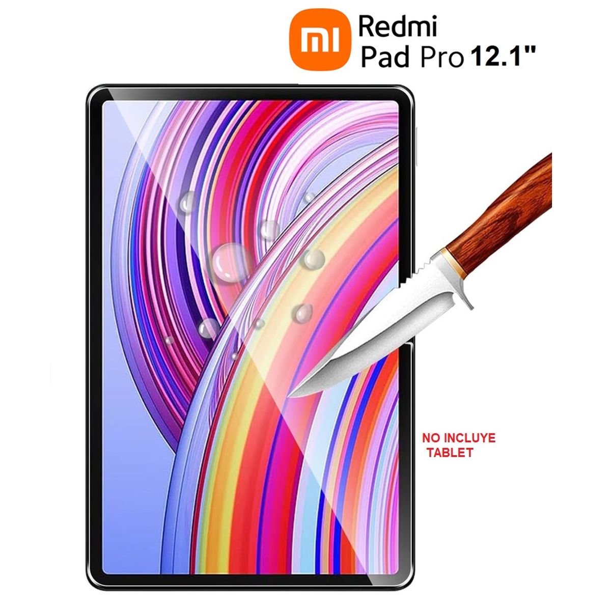 GENERICO - Mica de Vidrio para Xiaomi Redmi Pad Pro 12.1 2024 Protector Glass