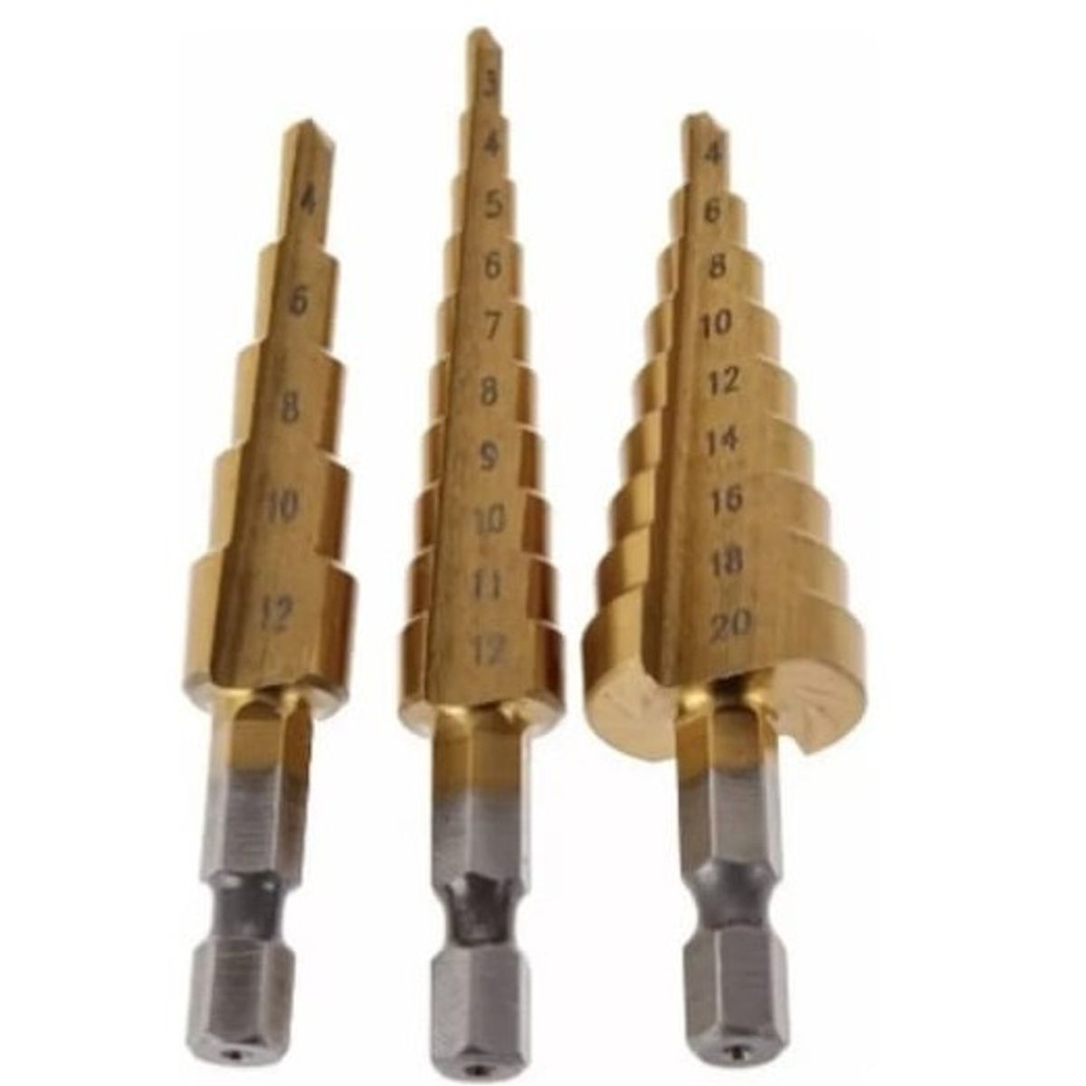 GENERICO - BROCAS ESCALONADAS 3PZ DE 4 -12/12/20