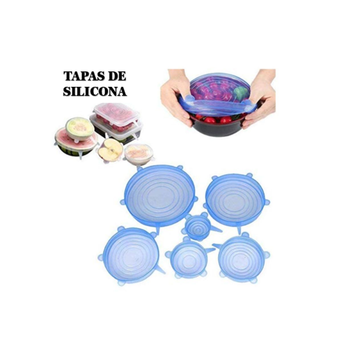 GENERICO - Tapas Elásticas de Silicona