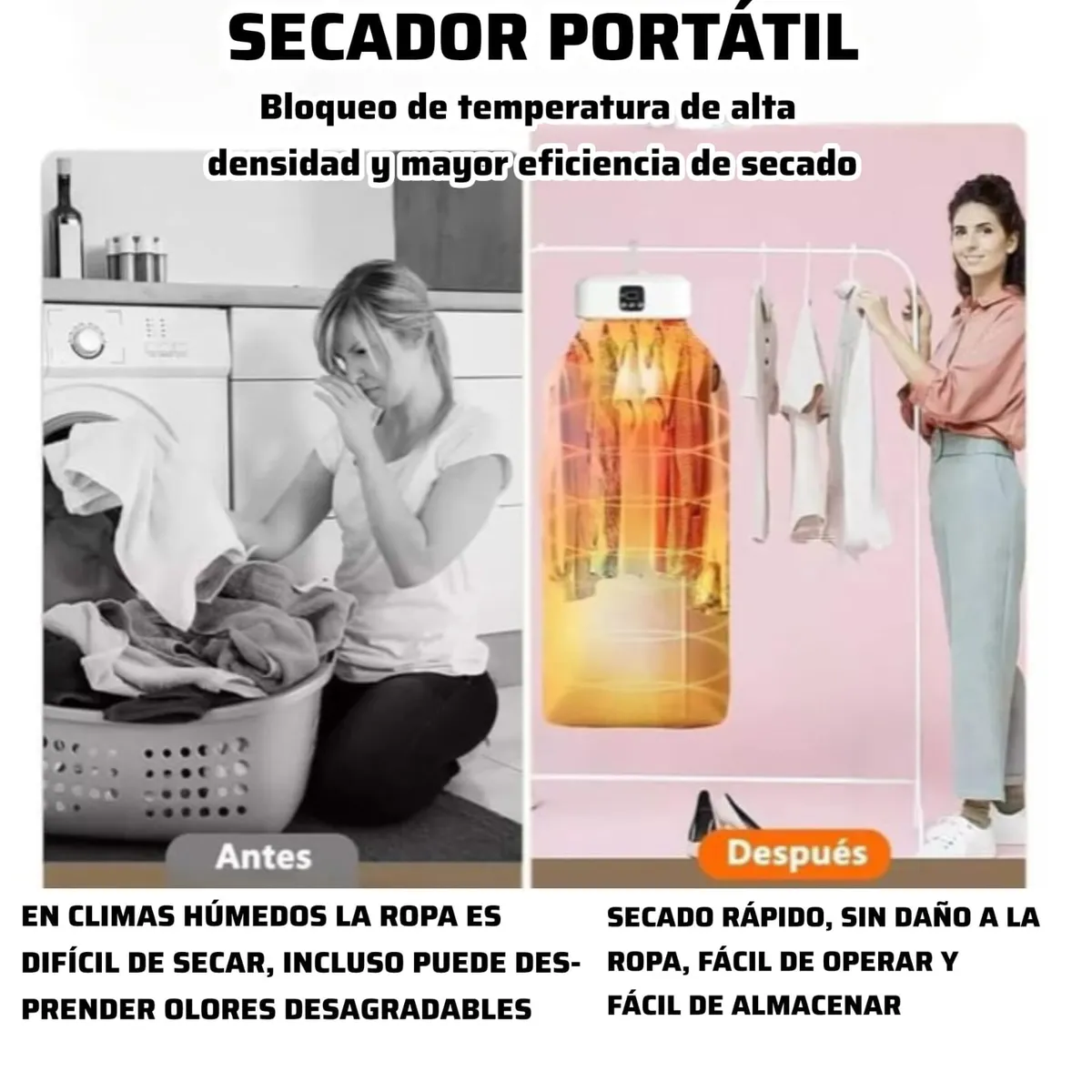 OEM - SECADOR DE ROPA PORTÁTIL+ ESTERILIZACIÓN CON CALOR