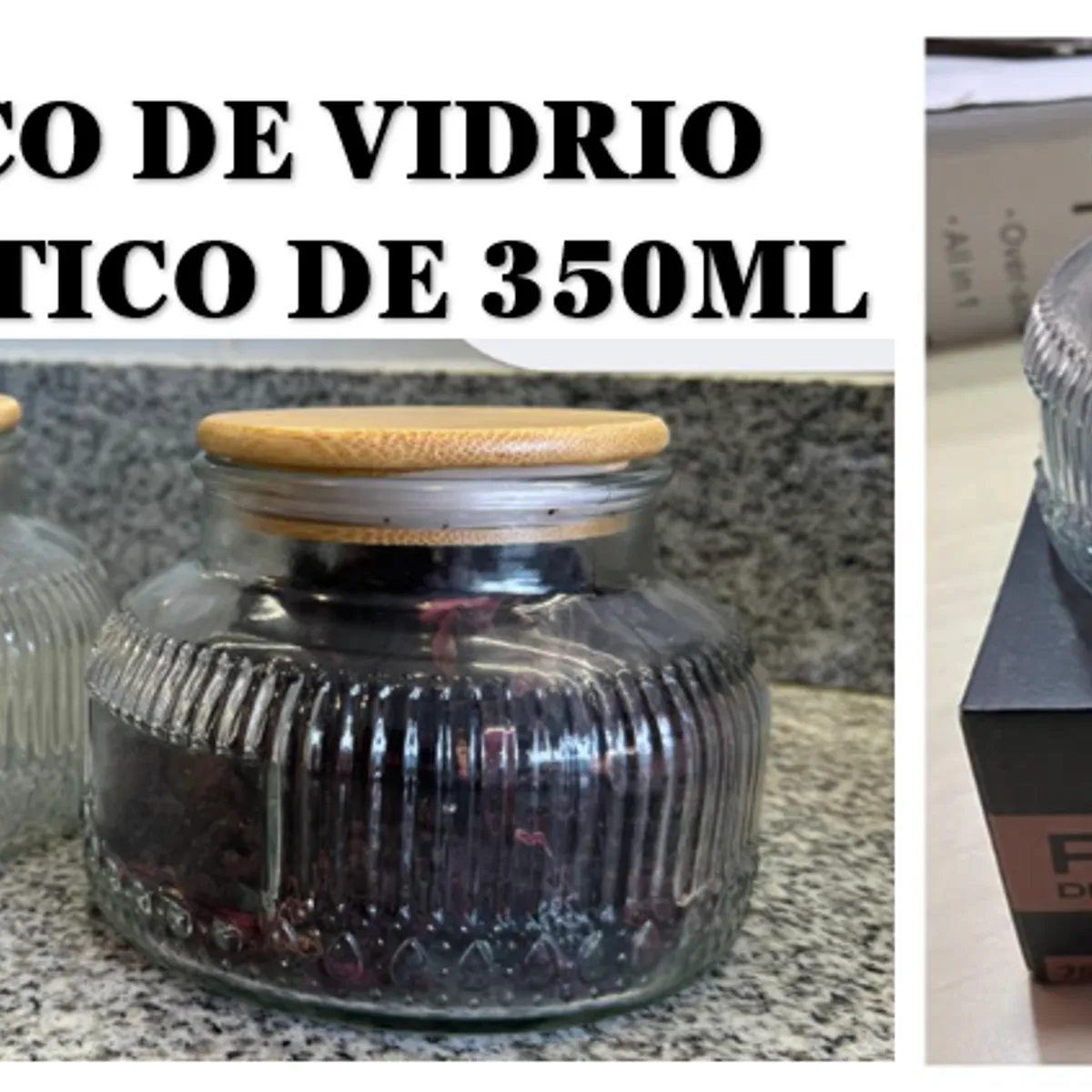 GENERICO - Frasco de vidrio Hermetico