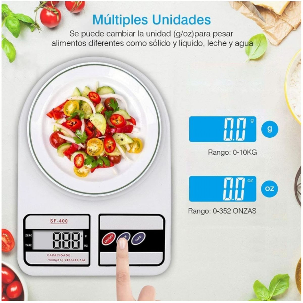 GENERICO - Balanza gramera báscula digital