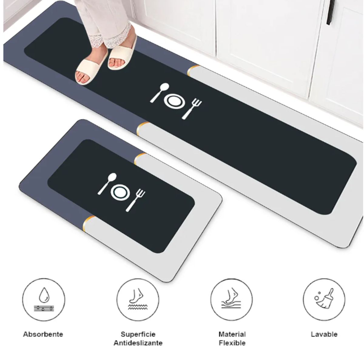 GENERICO - Alfombra Antideslizante x2 und