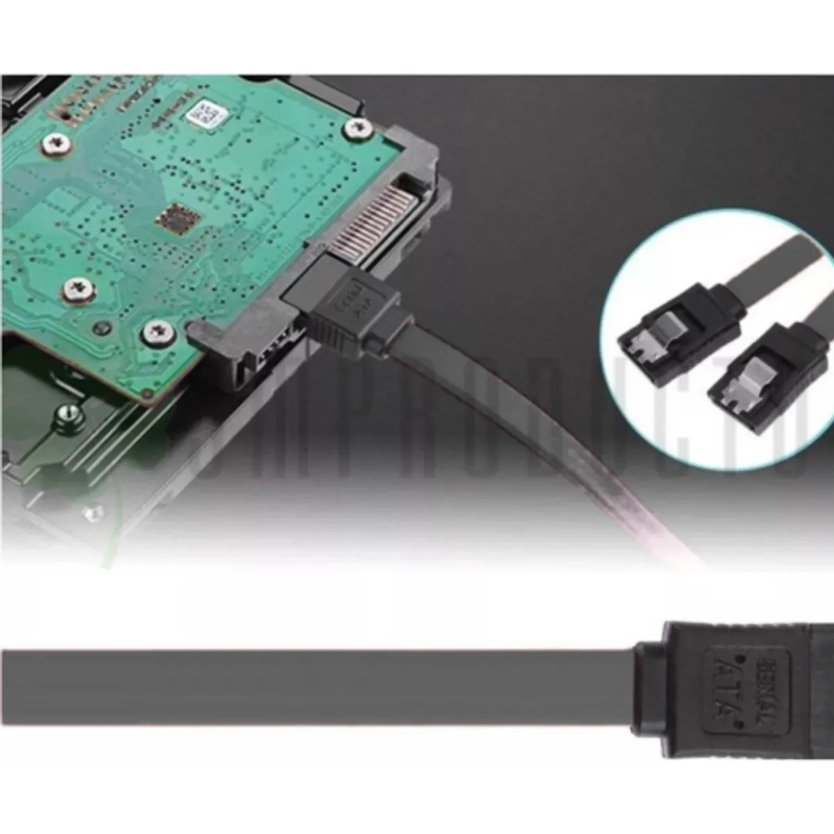 GENERICO - Cable SATA 6Gbps 26AWG para disco solido o hdd