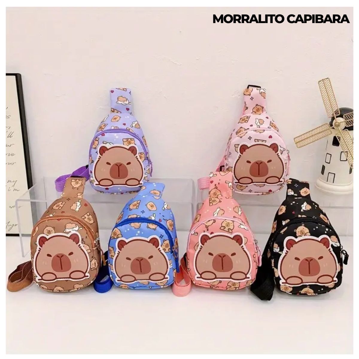 GENERICO - MORRAL DE CAPIBARA KAWAI