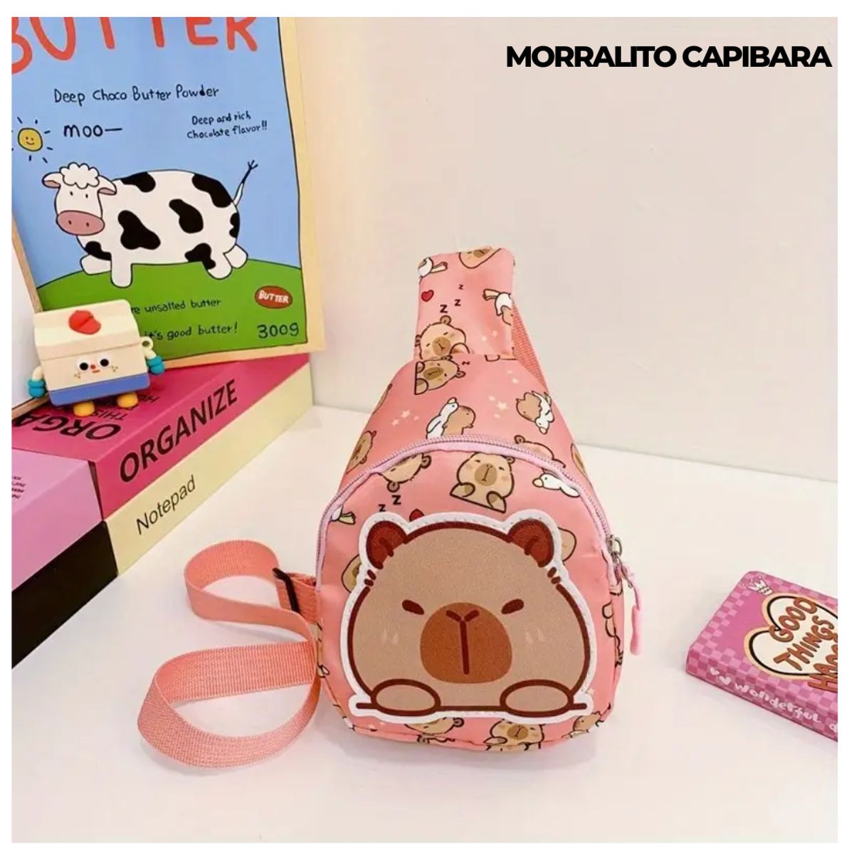 GENERICO - MORRAL DE CAPIBARA KAWAI