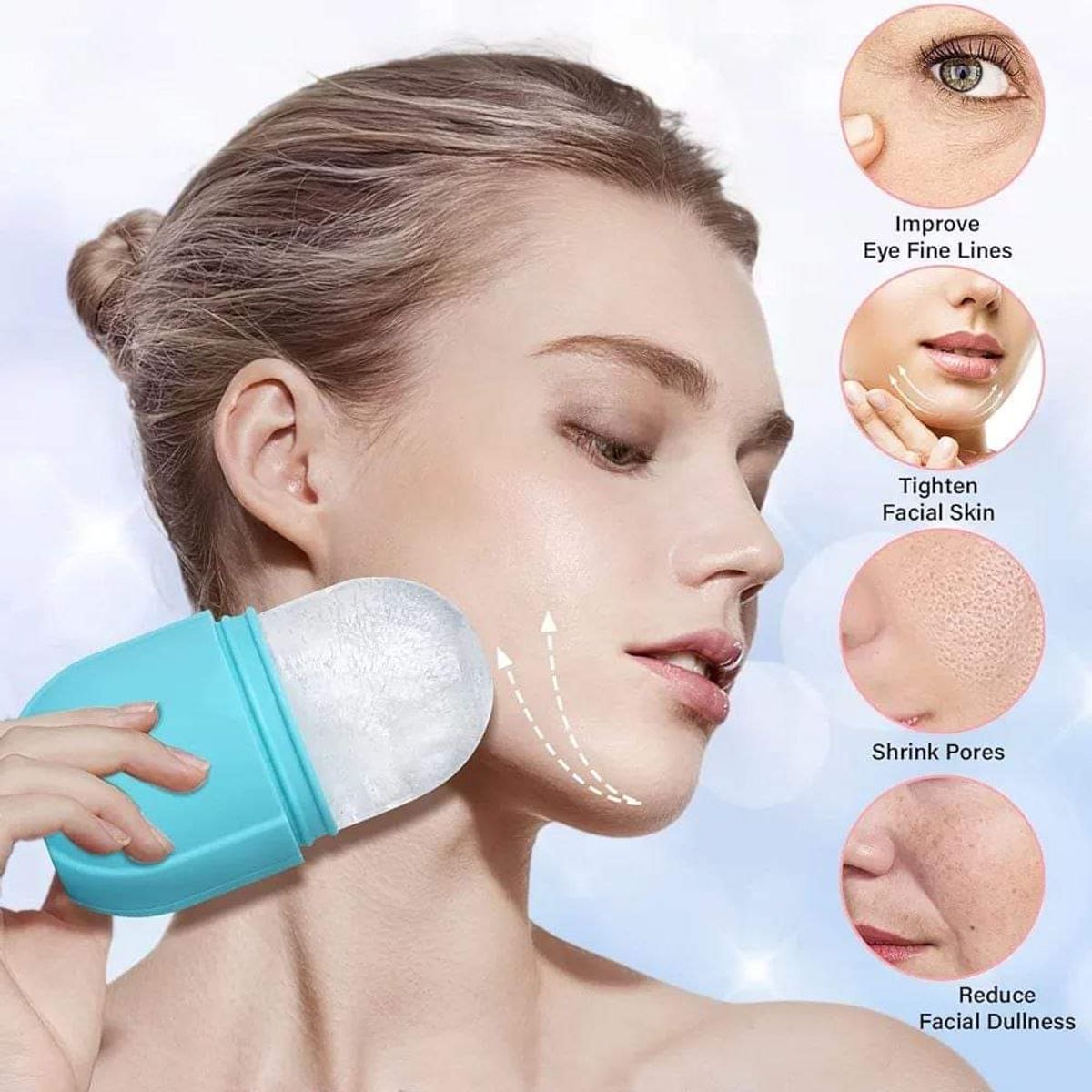 GENERICO - Rodillo Facial de Hielo  Terapia Fría para Reafirmar el Rostro