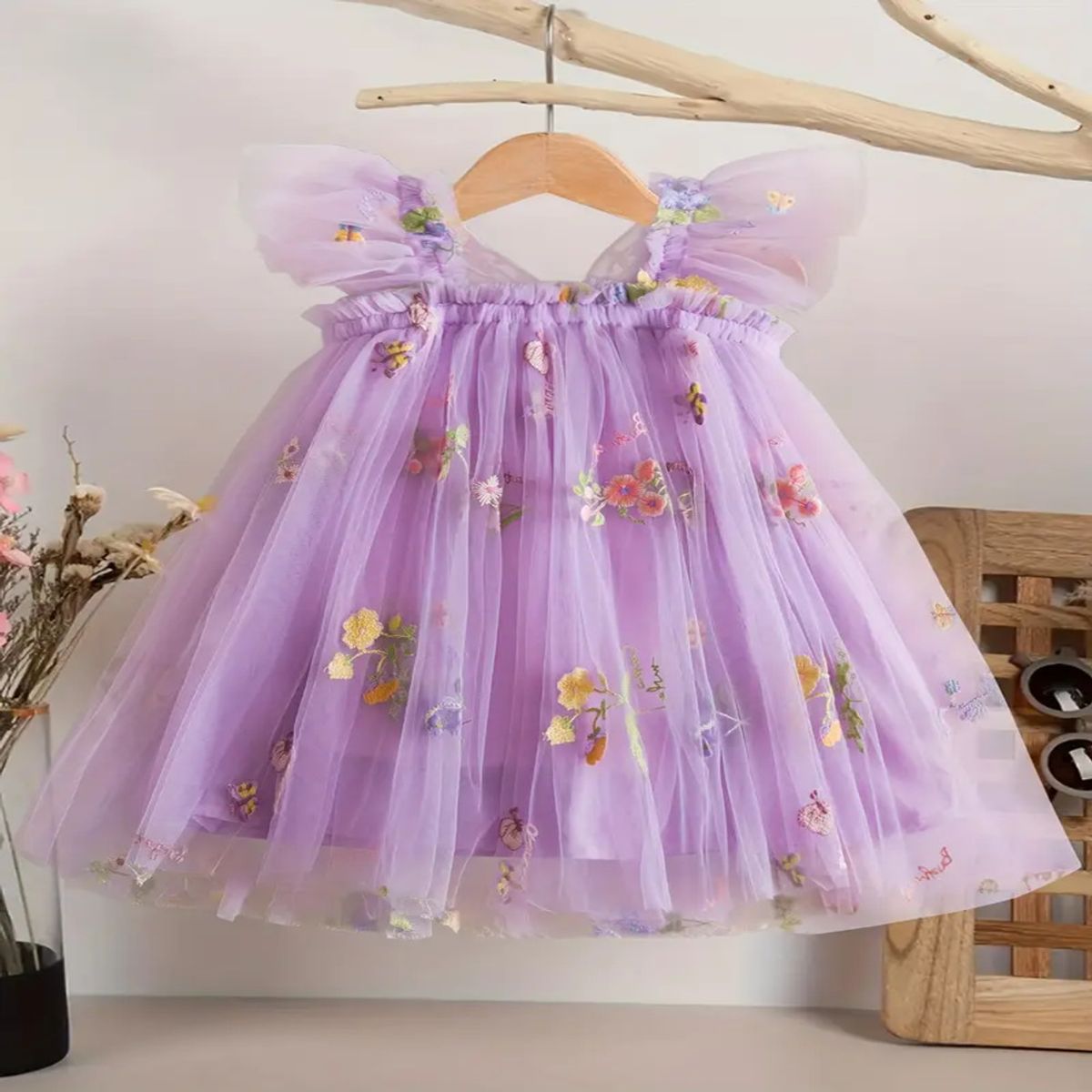 GENERICO - VESTIDO PARA BEBE TEMATICA DE MARIPOSAS
