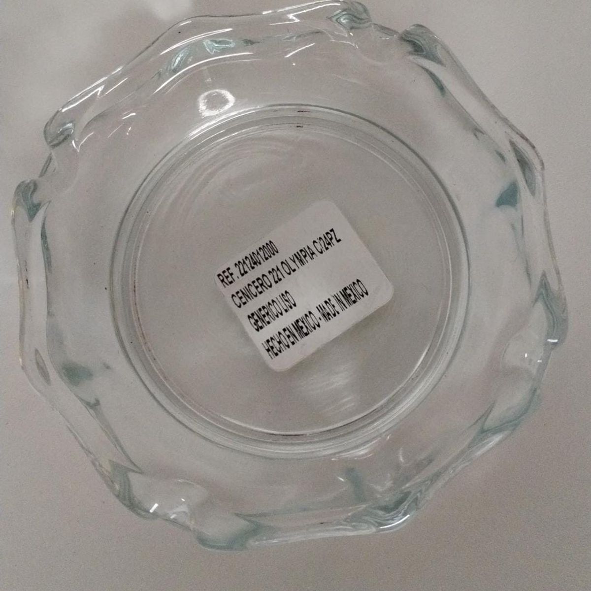 GENERICO - CENICERO DE VIDRIO OLYIMPA CIRCULAR 10