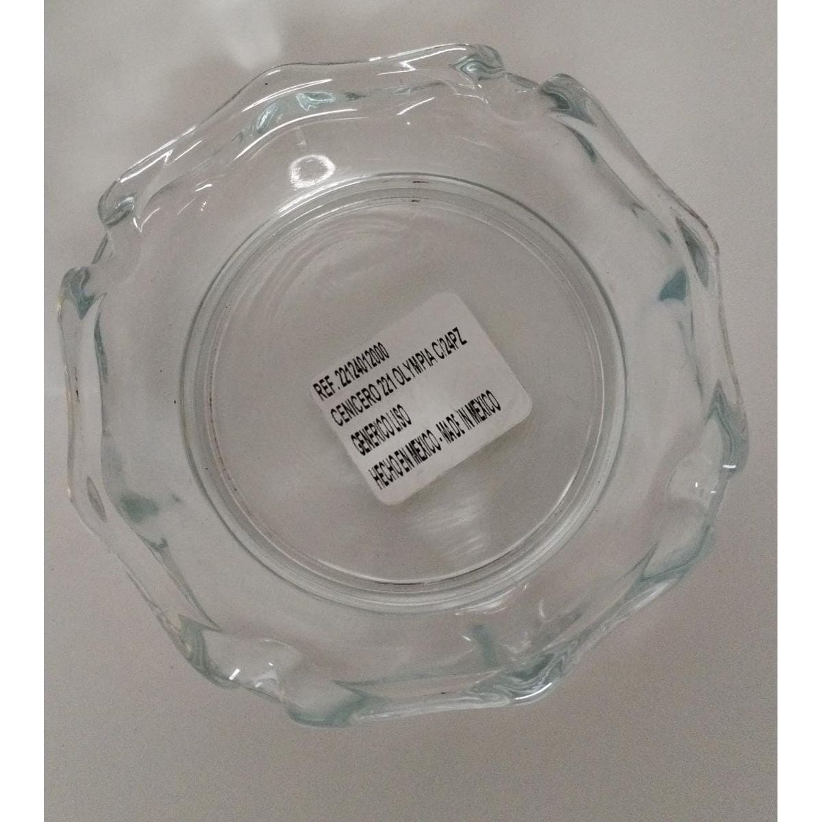 GENERICO - CENICERO DE VIDRIO OLYIMPA CIRCULAR 10