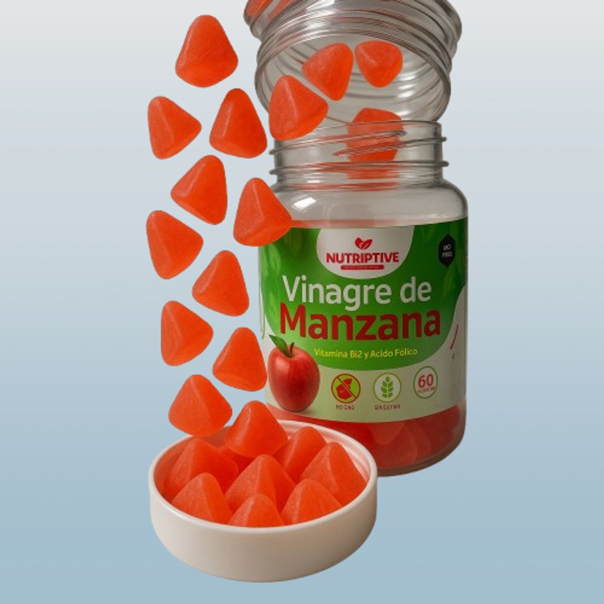 NUTRIPTIVE - Gomitas de Vinagre de Manzana