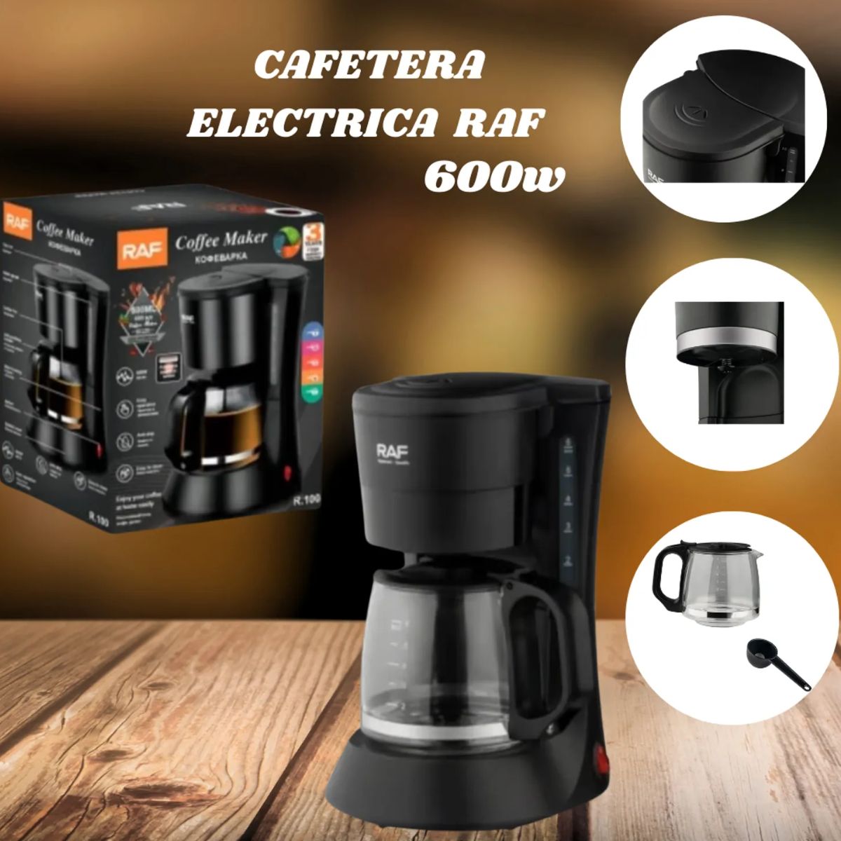 GENERICO - Cafetera RAF Eléctrica con Potencia 600w