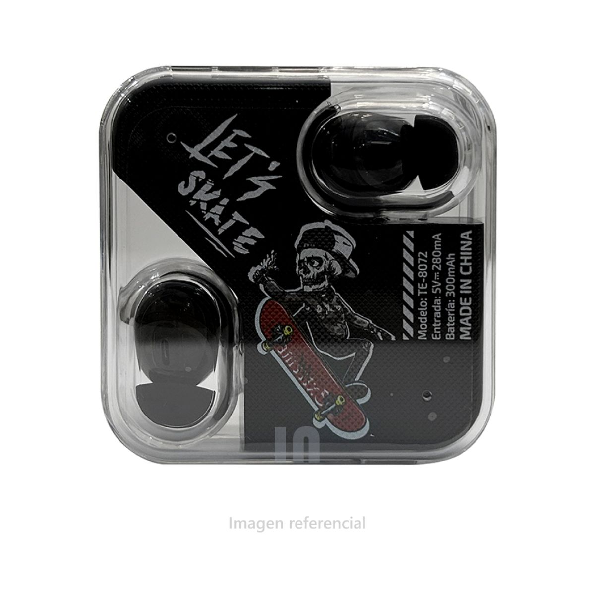 TEROS - AUDÍFONOS TEROS TE-8072, BLUETOOTH 5.2 TWS, NEGRO