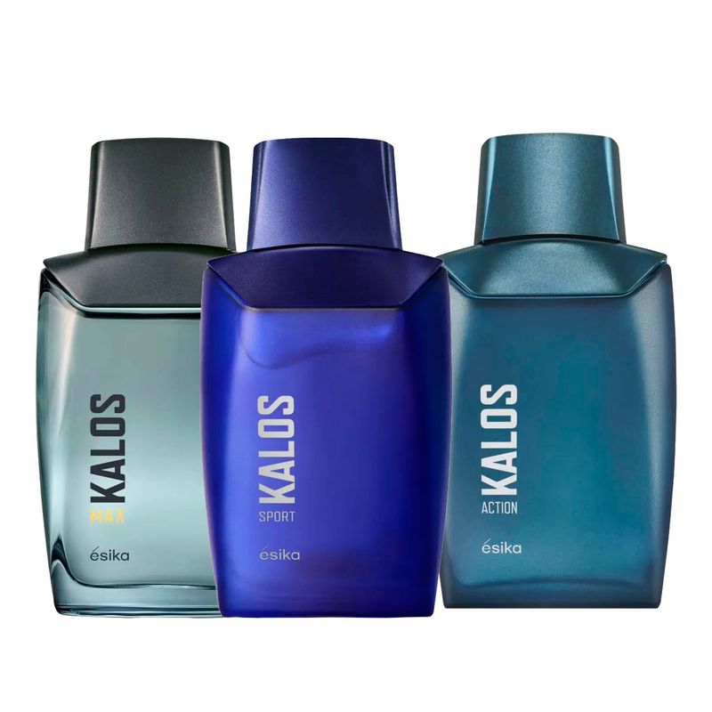 ESIKA - KIT x3 Kalos Spor Action y MAX Fragancia de Hombre Esika