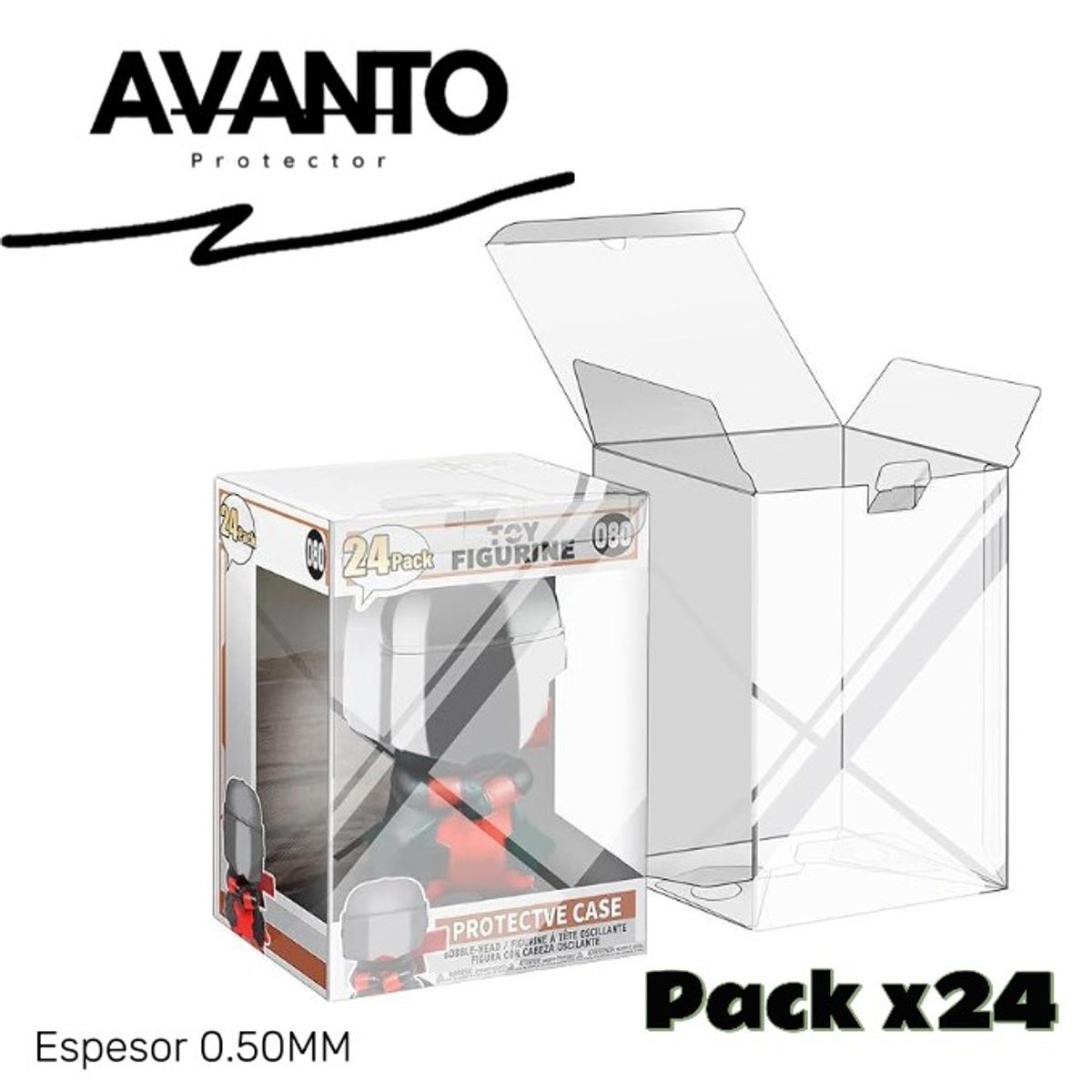 GENERICO - Protector de Funko Pop 4  Espesor 0.50mm