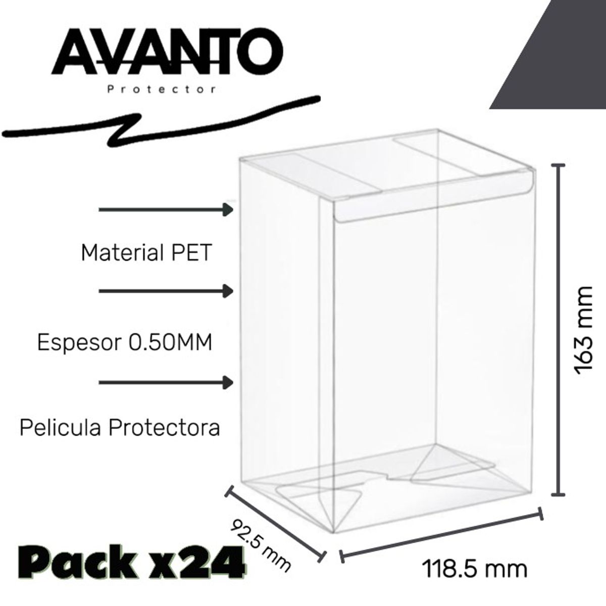 GENERICO - Protector de Funko Pop 4  Espesor 0.50mm