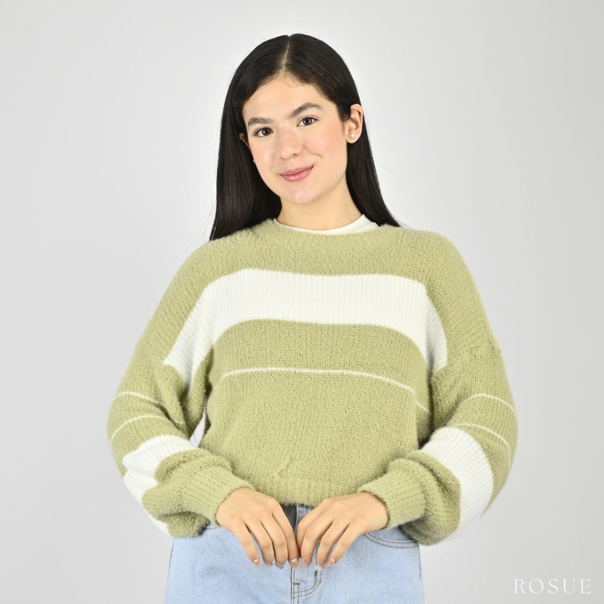 ROSUE - Sueter Chompa de Mujer Invierno Hilo Afelpado