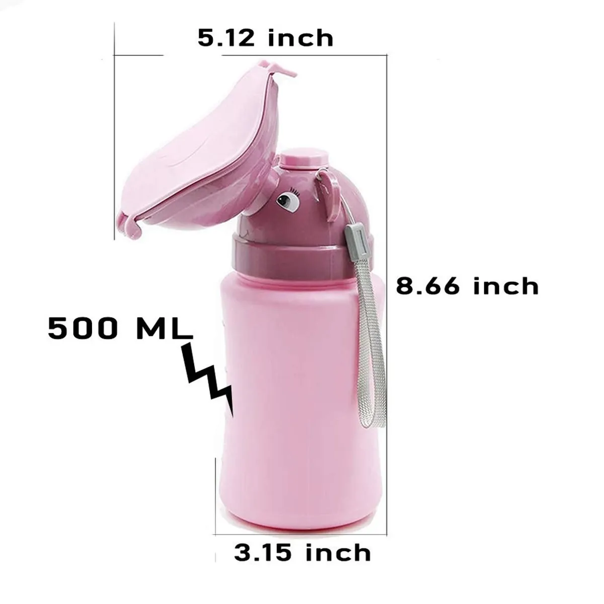 GENERICO - ORINAL PARA COCHE ORINAL DE EMERGENCIA ROSADO URINARIO