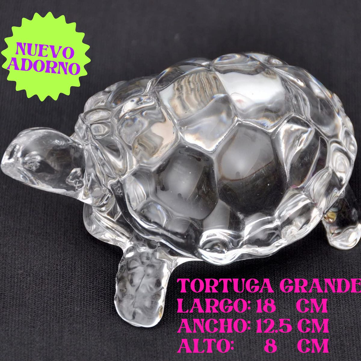 GENERICO - 3 TORTUGAS CRISTAL OFICINA DECORACIÓN ESCRITORIO ESTATUA FIGURA ADORNOS SALA