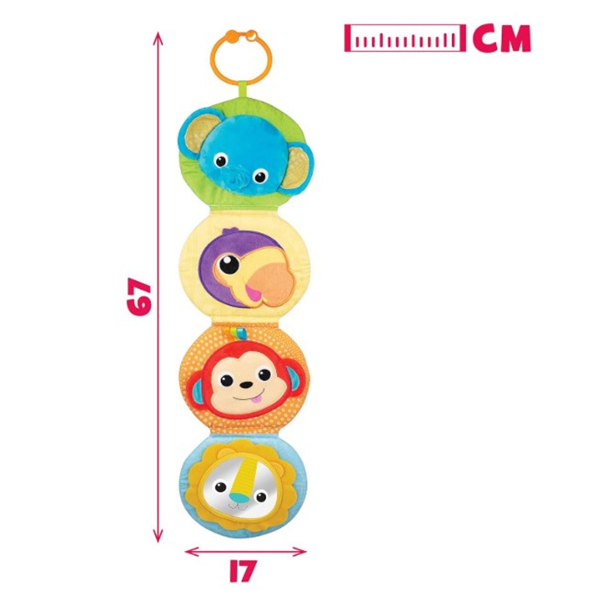 WIN FUN - Libro sensorial desplegable para bebés