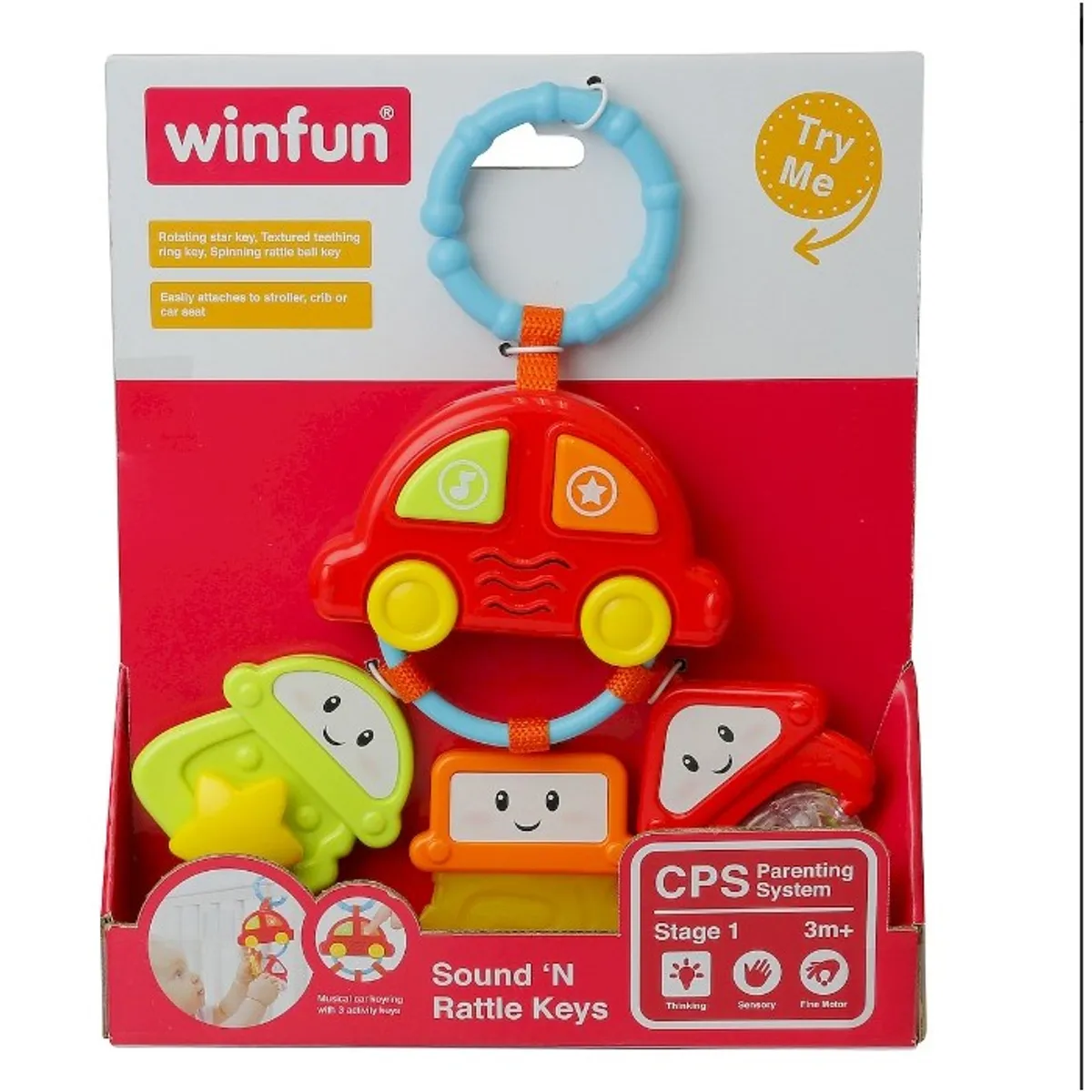 WINFUN - LLAVERO SONAJERO CON TECLAS Y SONIDO