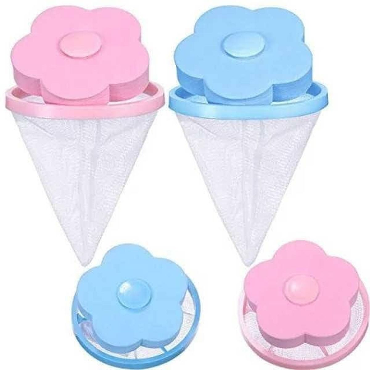 GENERICO - PACK X 4 FILTROS ATRAPA PELUSA PARA LAVADORA