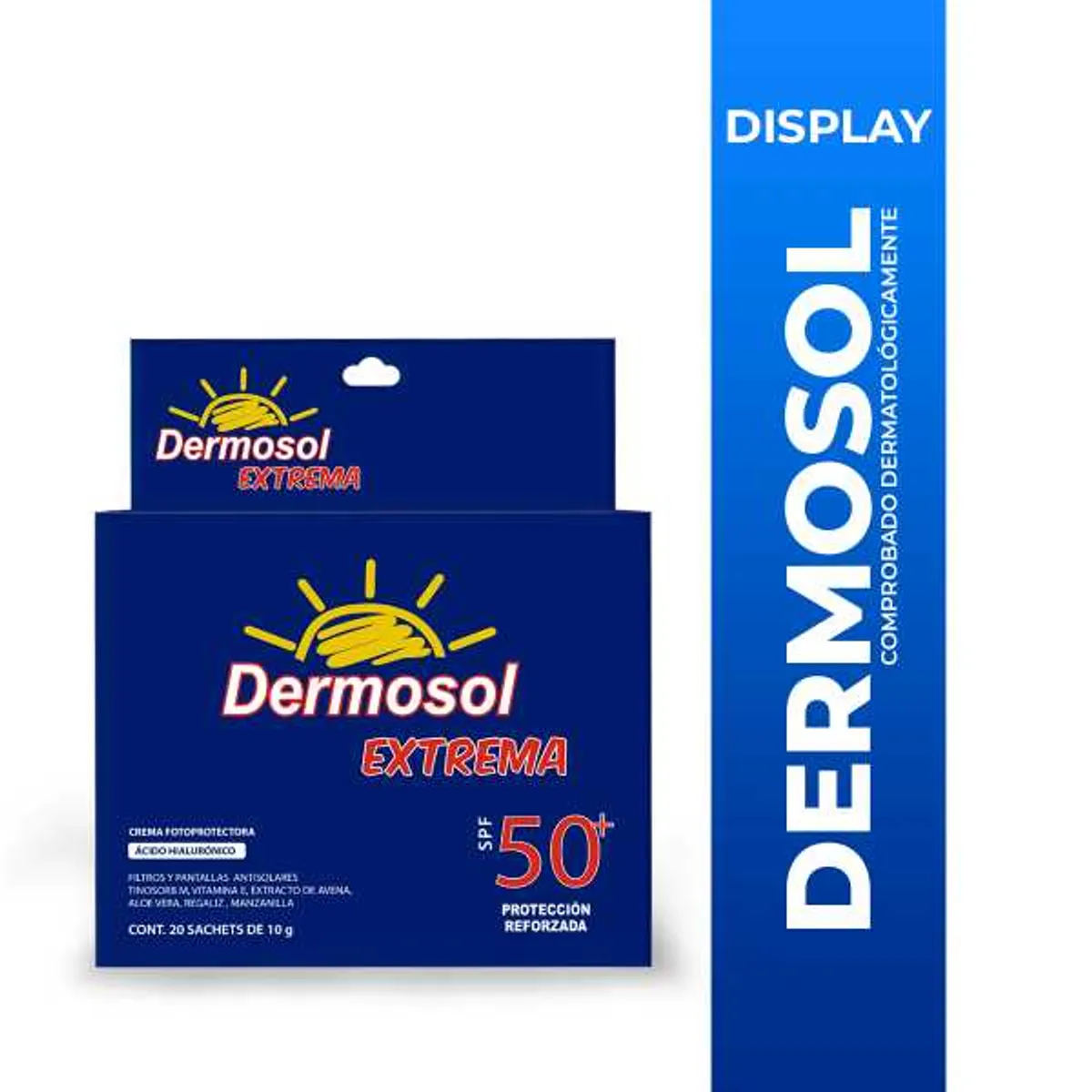GENERICO - BLOQUEADOR DERMOSOL EXTREMA SPF50+ X 20 SACHETS