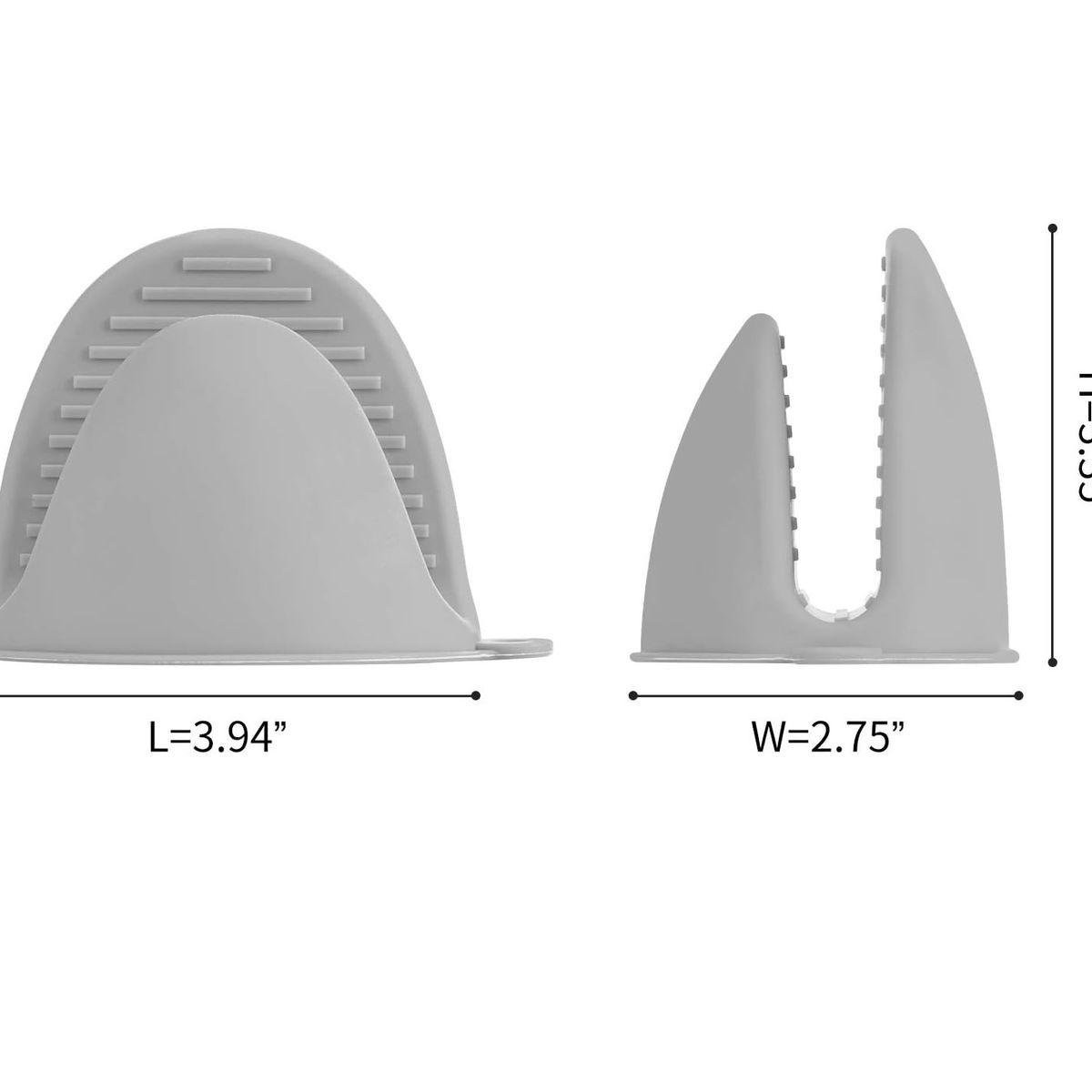 GENERICO - GUANTES DE HORNO DE GOMA PARA COCINA DE COCINA PLOMO