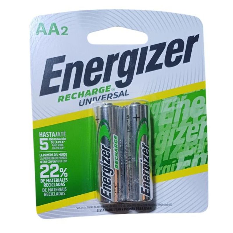 ENERGIZER - PILA ENERGIZER AA RECARGABLE 2000mAh X 2