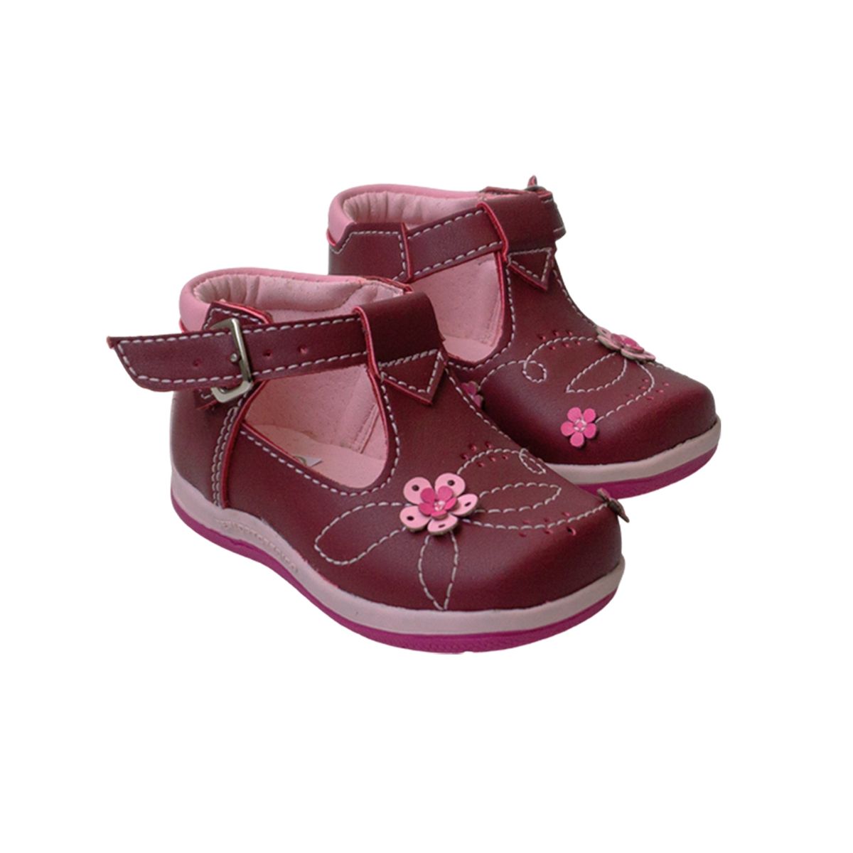 GENERICO - CALZADO CUERO NIÑA ENCANTADORA GUINDA