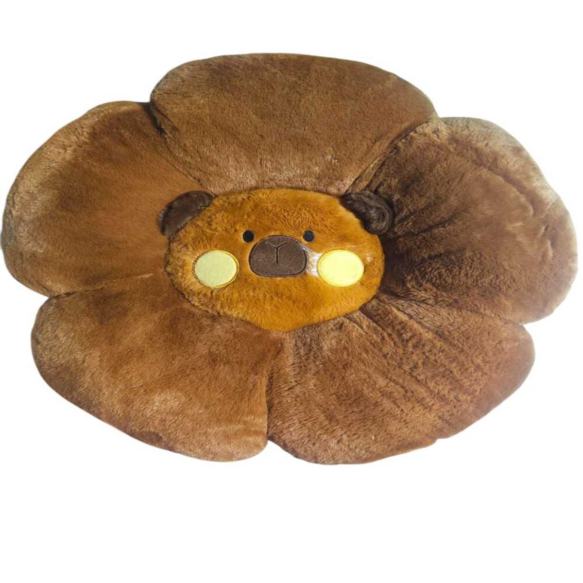 GENERICO - Cojin de Flor con Rostro de Capibara
