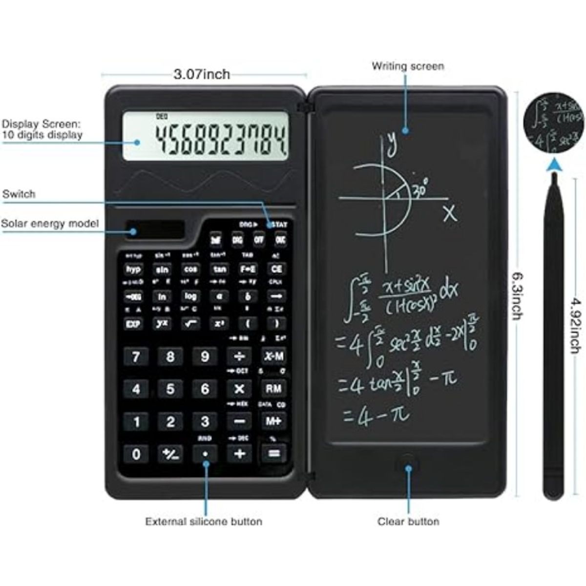 TIOZONEY - Calculadora científica con bloc de notas