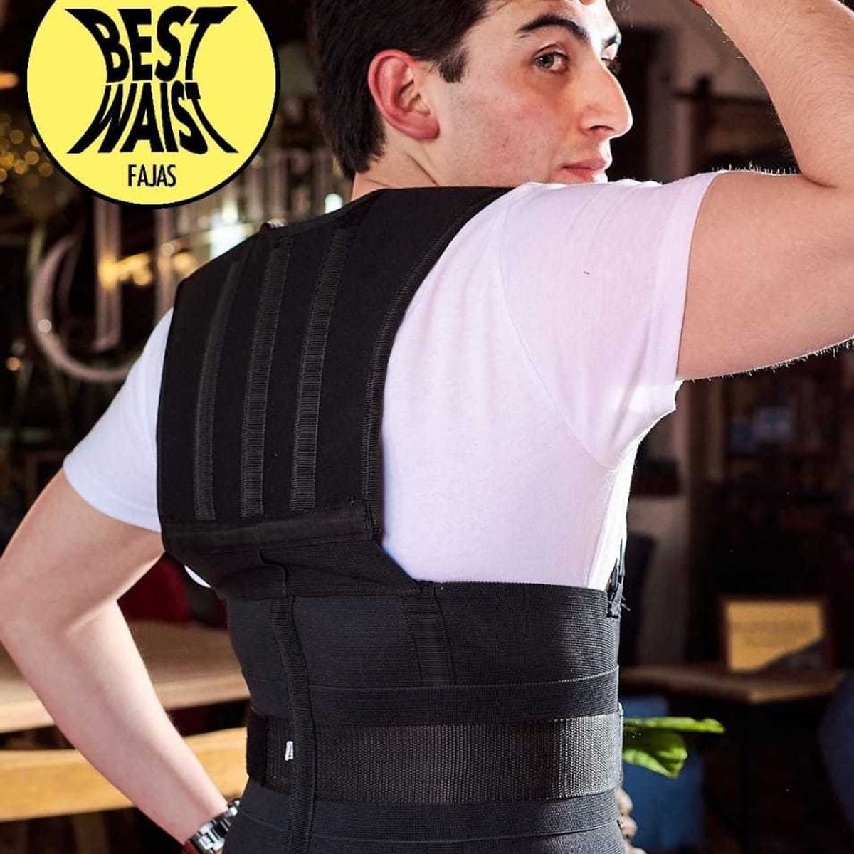 TIOZONEY - Faja De Chaleco Pará Hombre De 3 Velcros