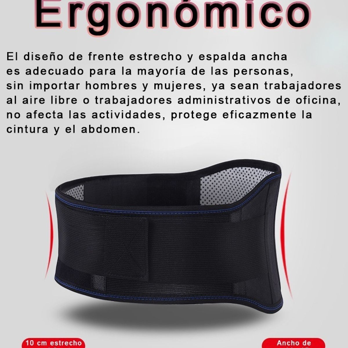 TIOZONEY - Faja Soporte Para Dolor Lumbar Térmica Para Magnetoterapia